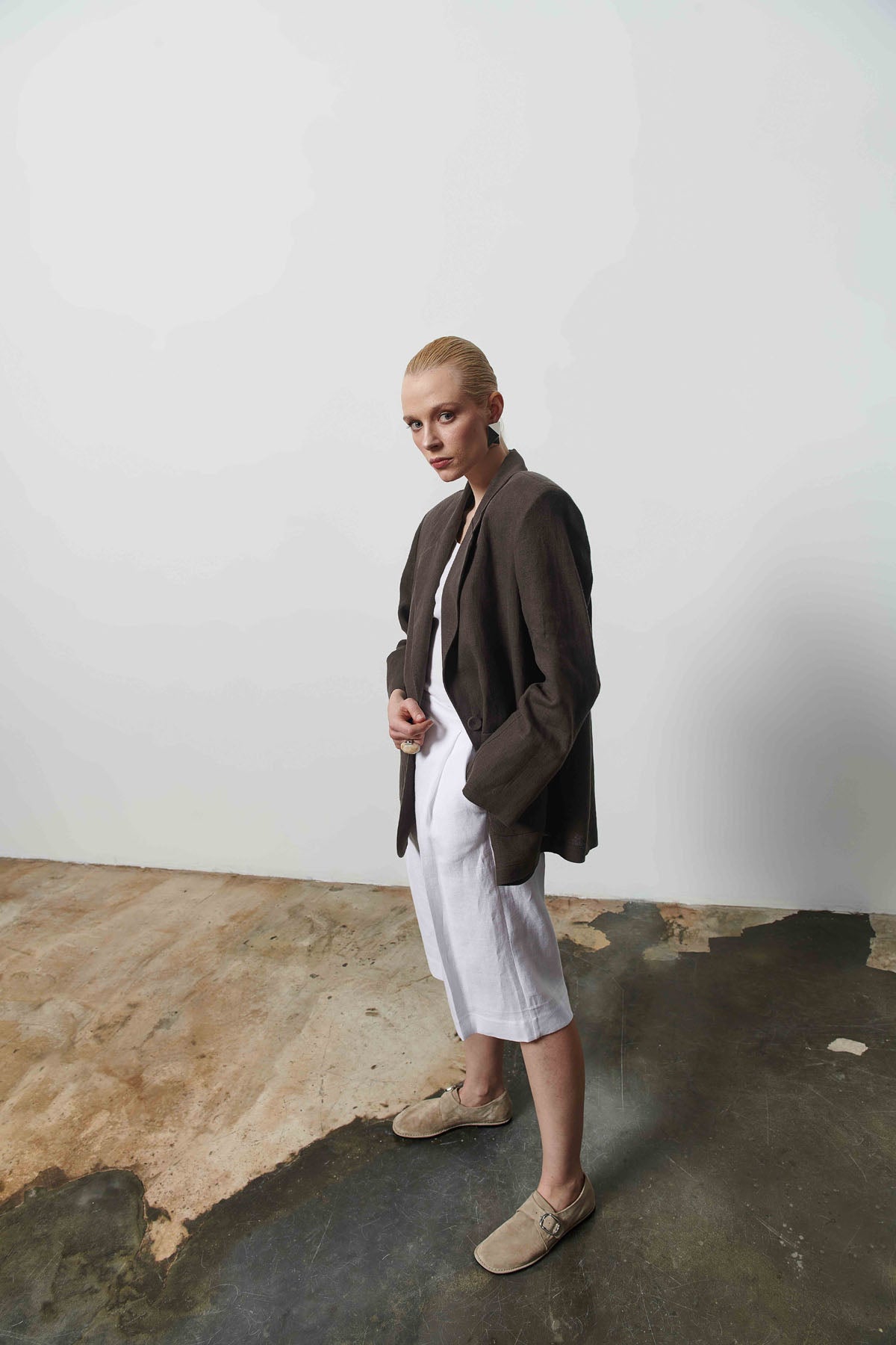Linen Women's Blazer Jacket