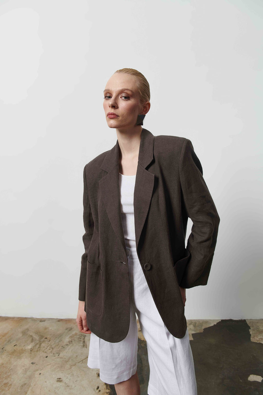 Keten Kadın Blazer Ceket