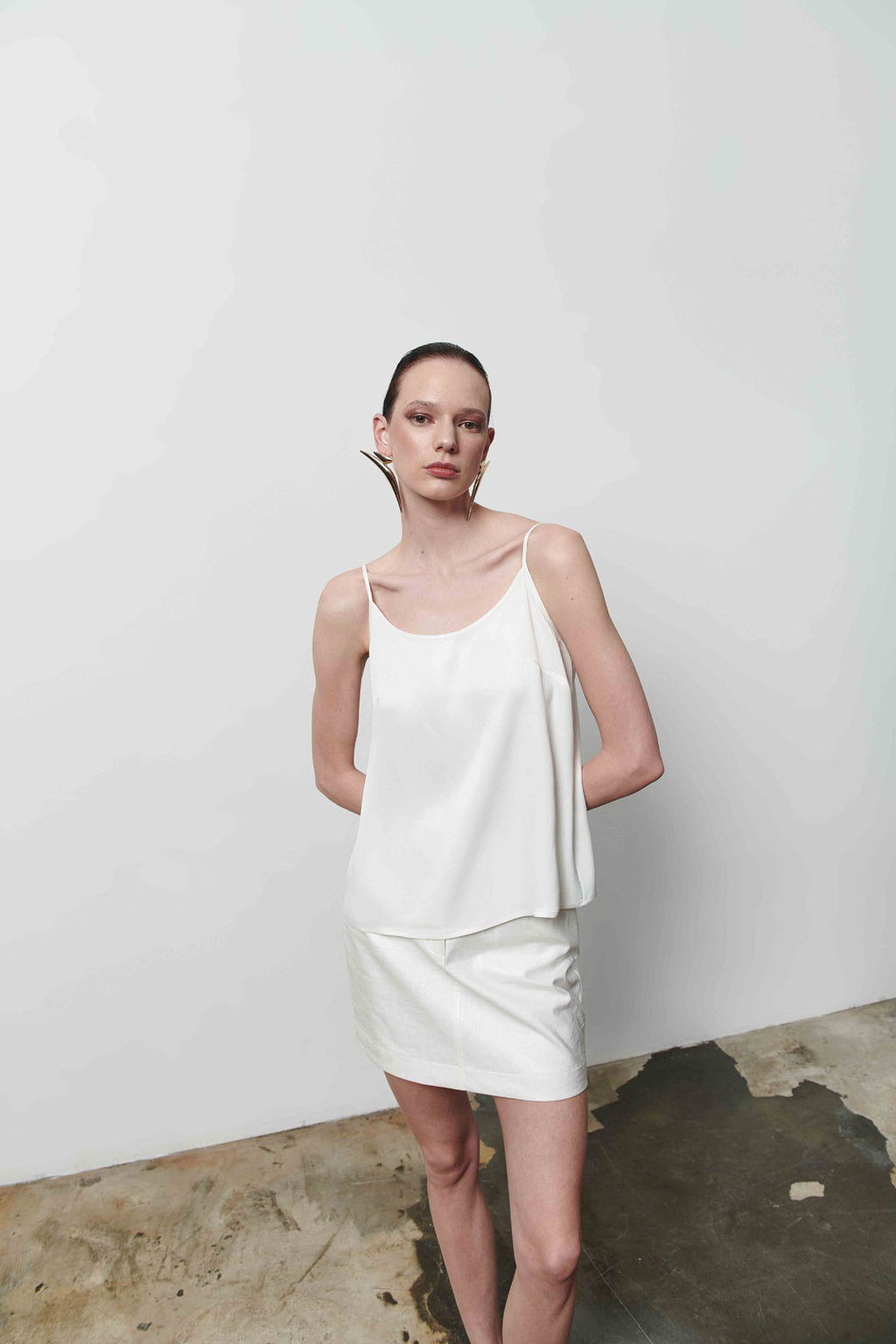 Kadın Bordo İnce Askılı Bluz