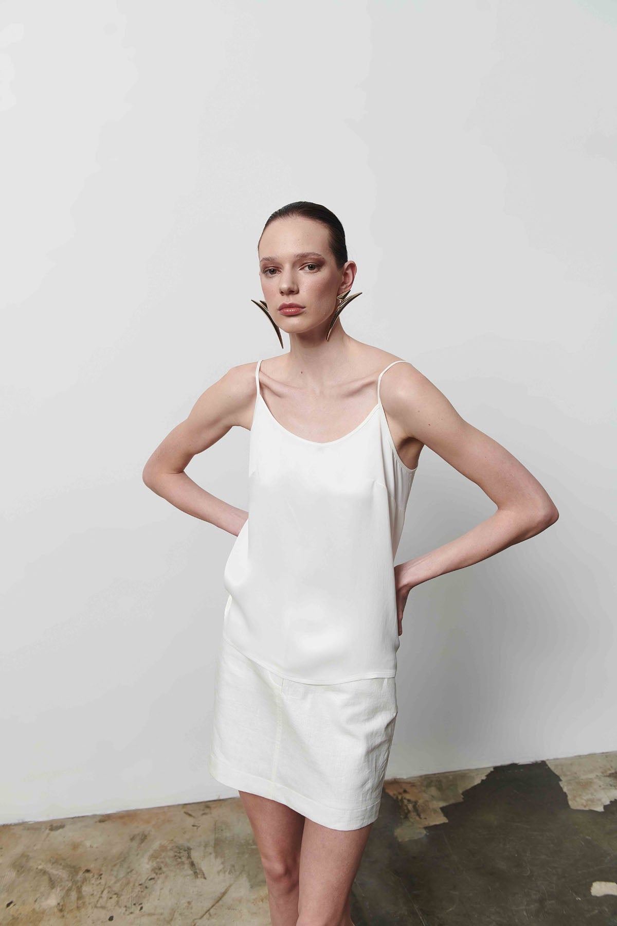 Kadın Bordo İnce Askılı Bluz