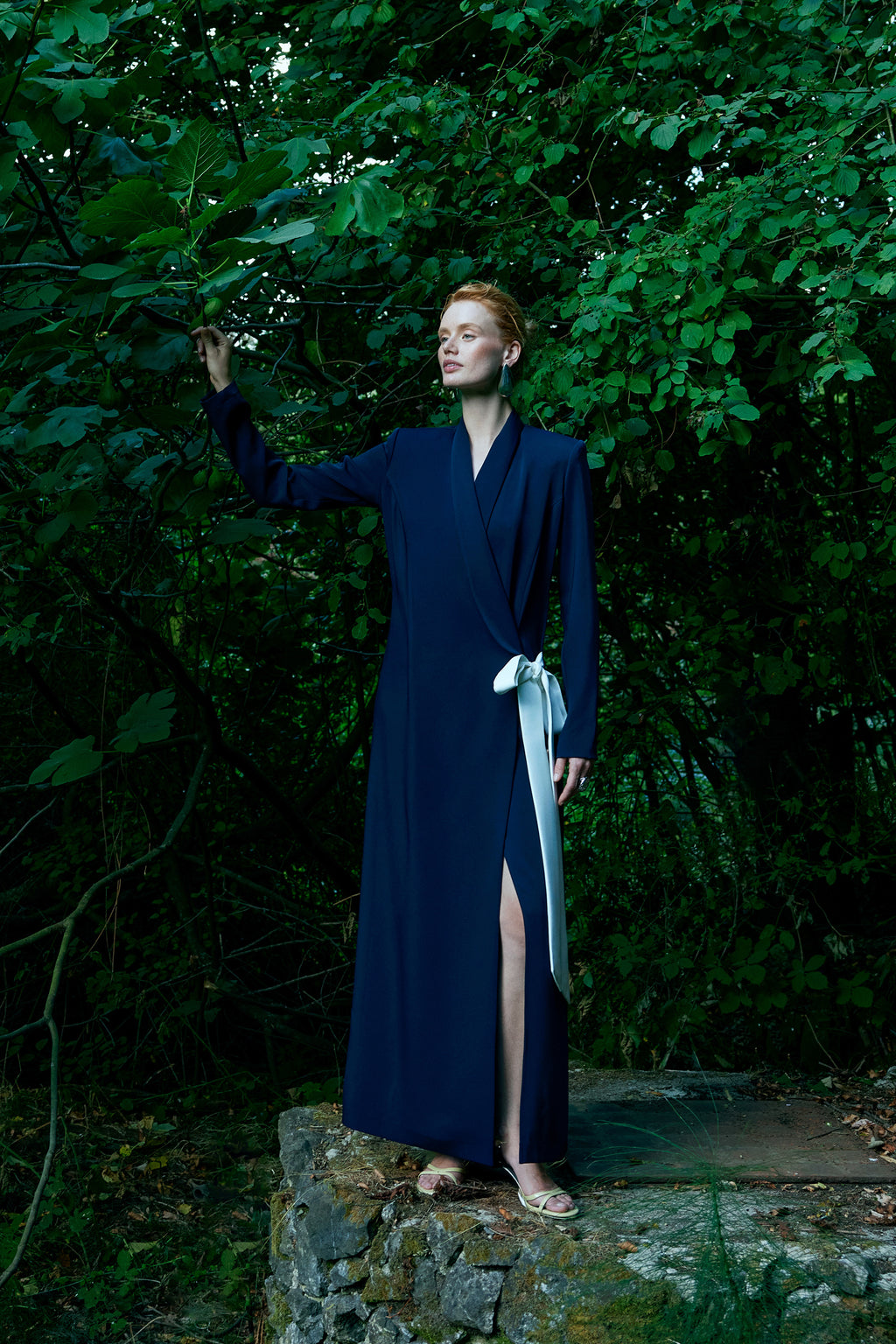 4713 Lacivert Elbise