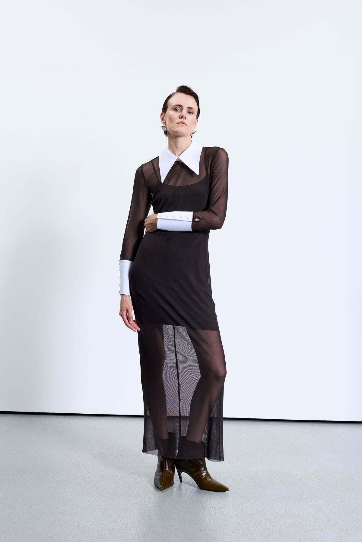 4720 Black Tulle Dress