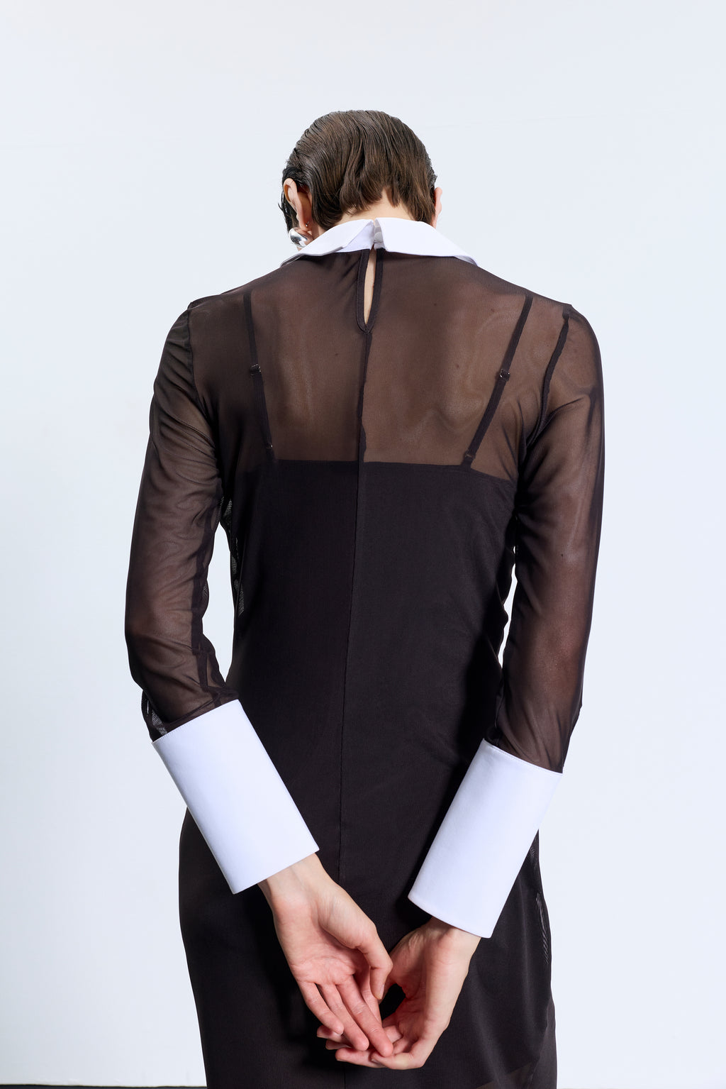 4720 Siyah Tül Elbise