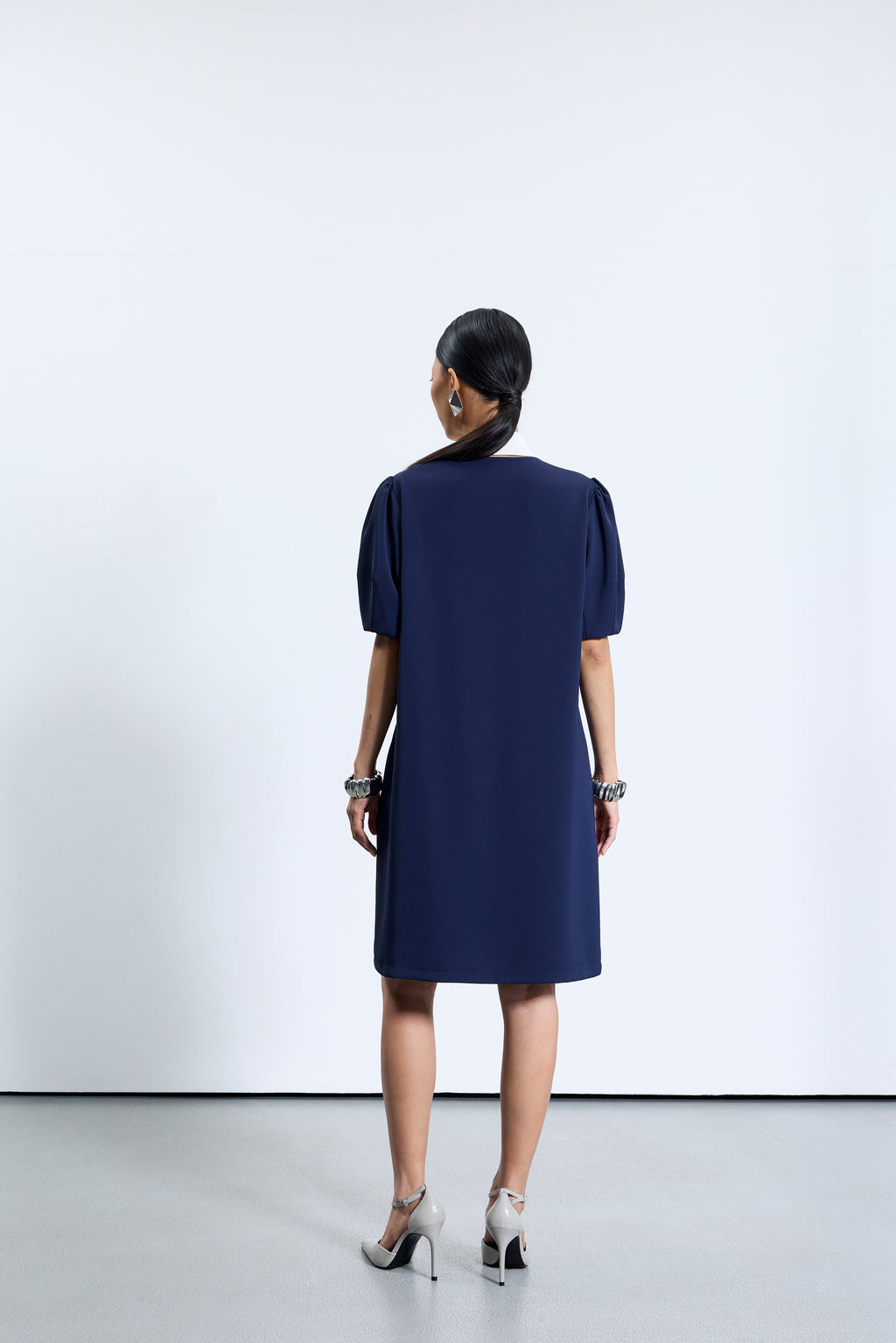 4710 Lacivert Elbise