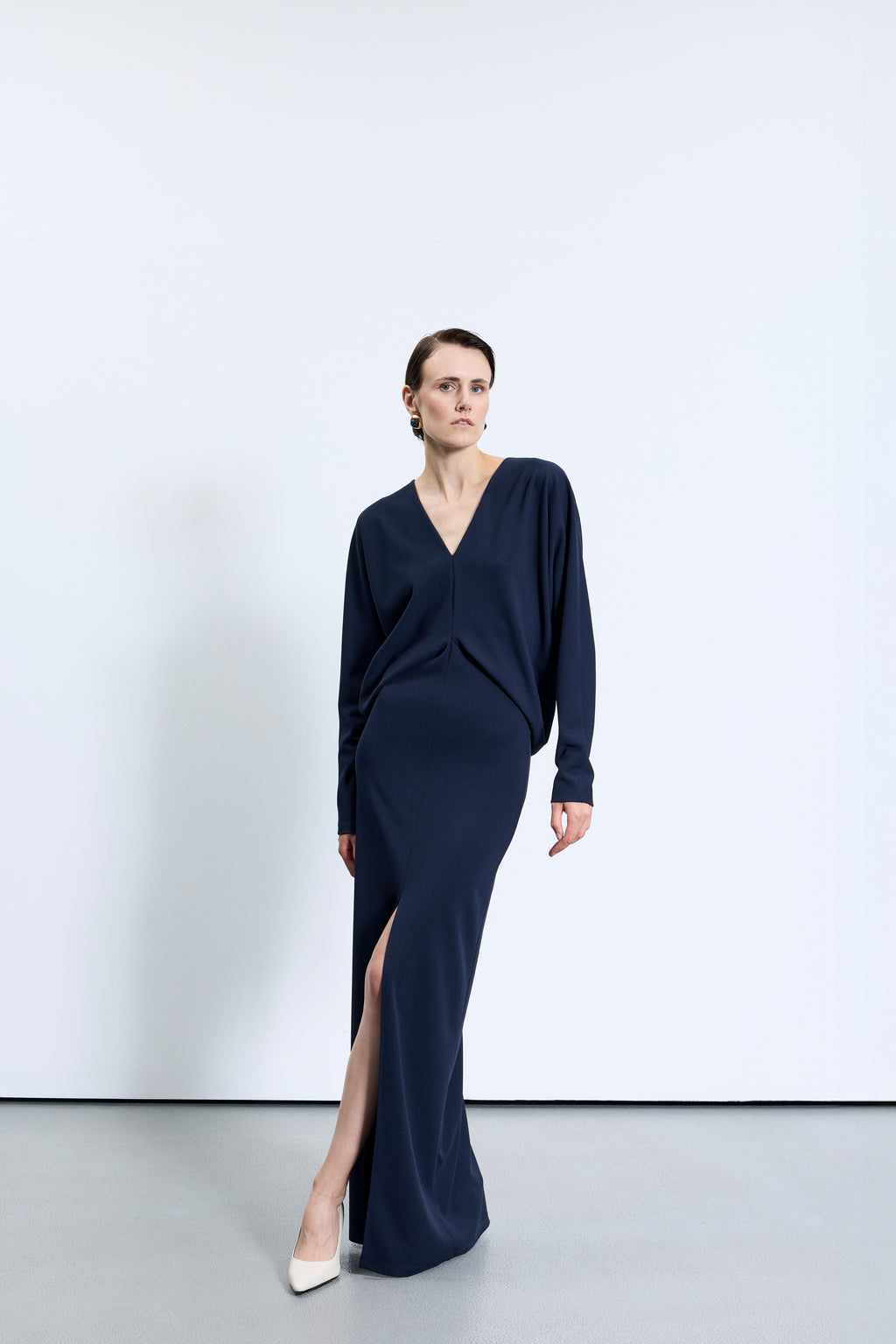 4719 Lacivert Elbise