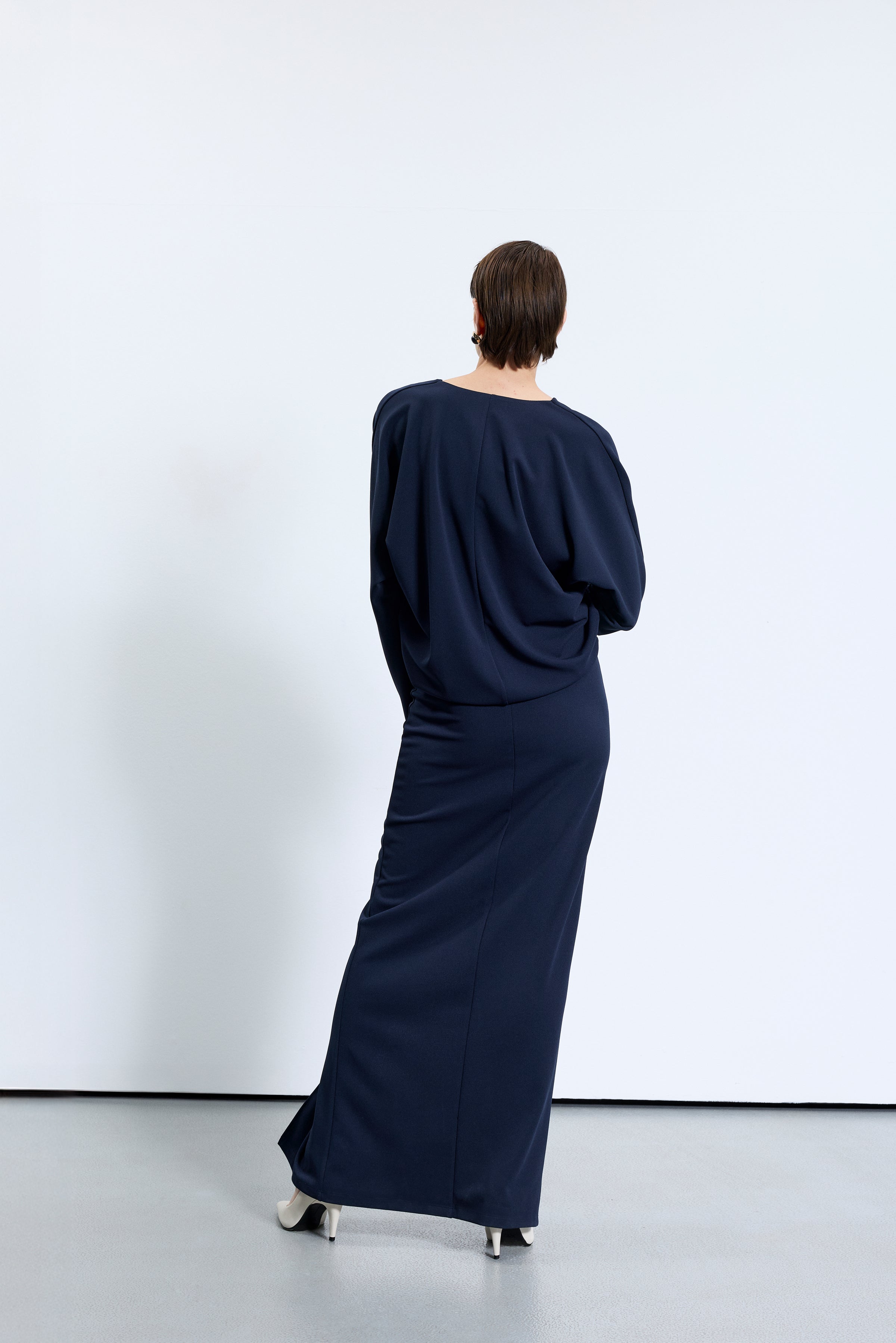 4719 Lacivert Elbise