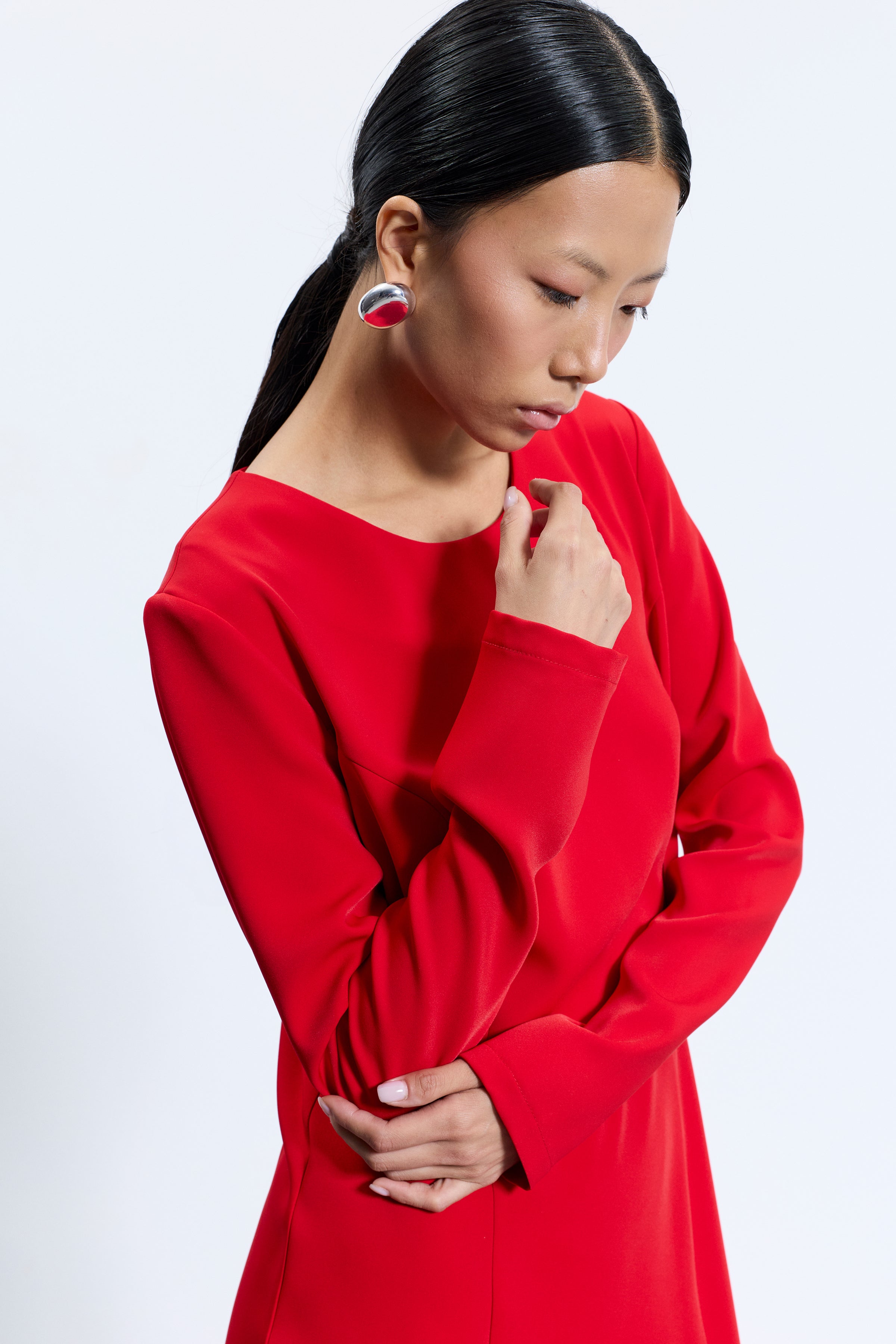 4718 Kırmızı Elbise