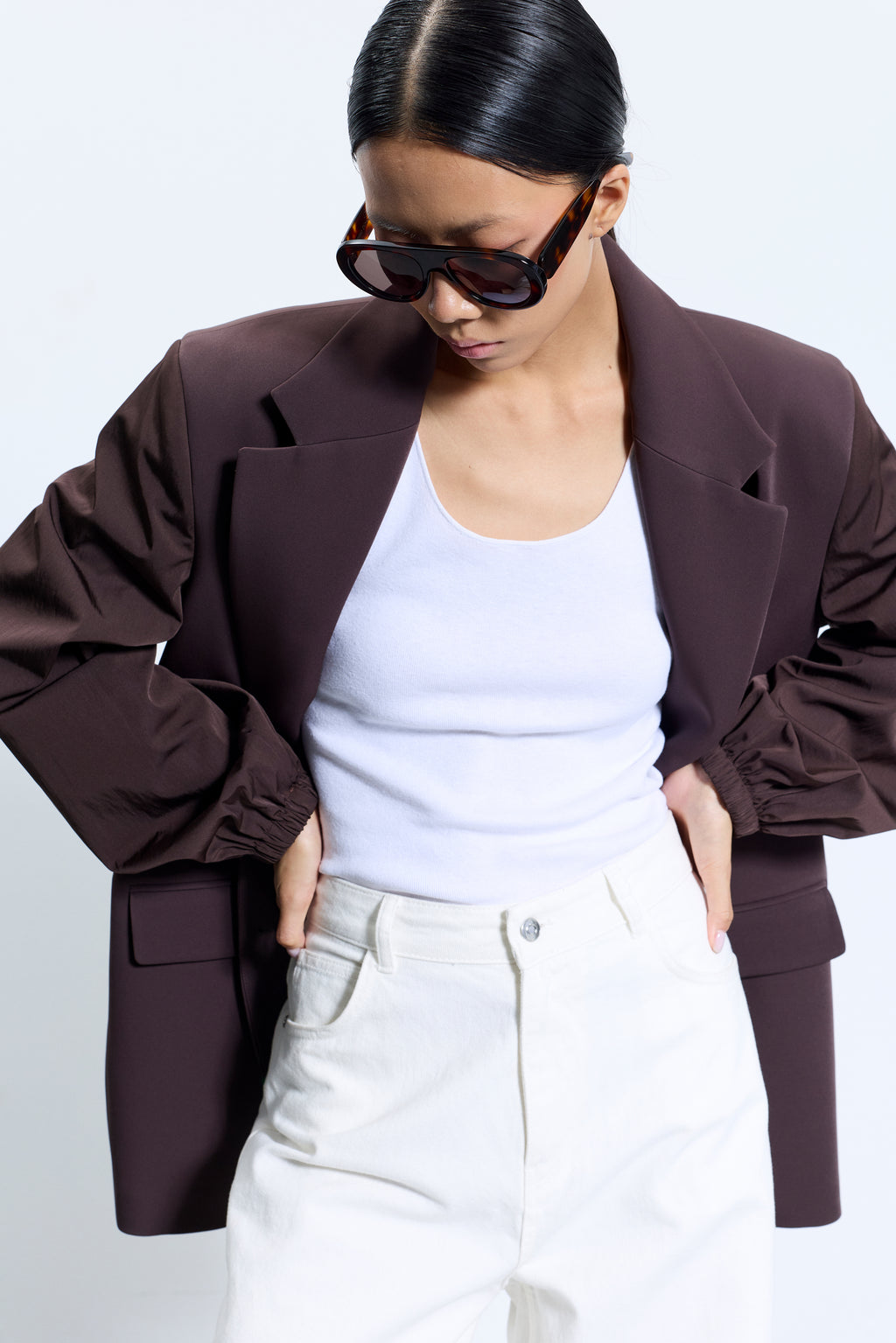 2708 Белые джинсовые брюки