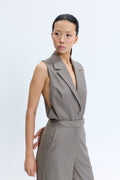 1715 Gray Bodysuit Vest