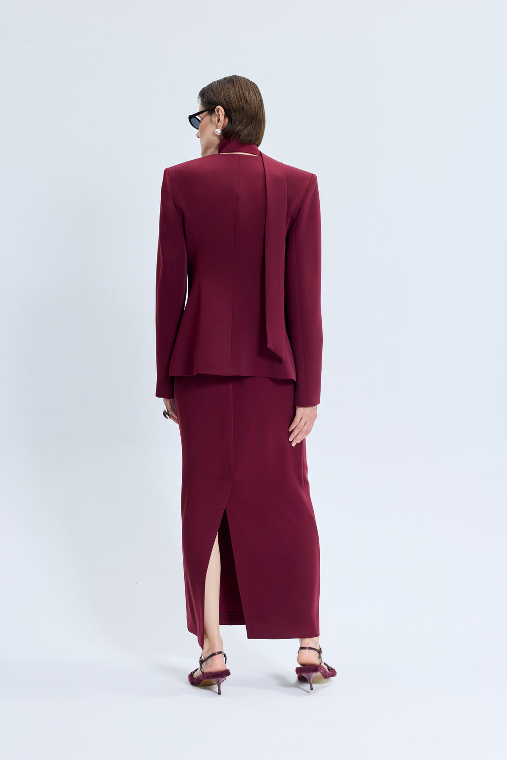 3705 Burgundy Skirt