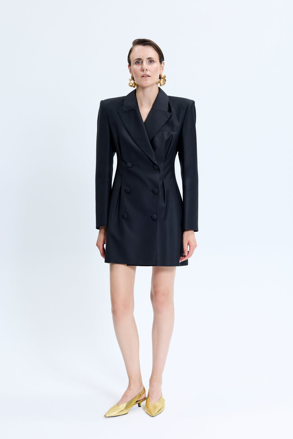 1706 Siyah Ceket Elbise