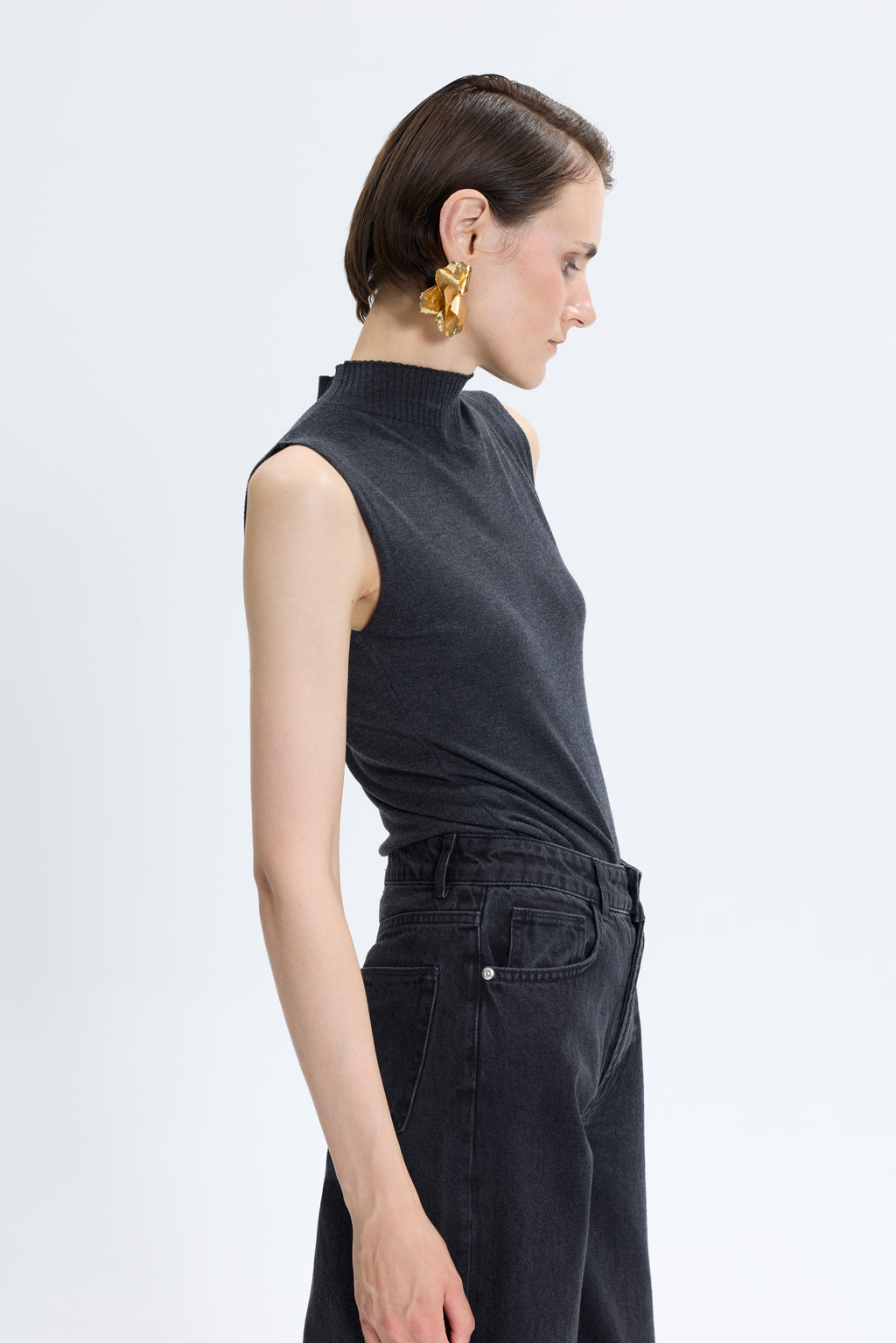 2707 Siyah Denim Pantolon