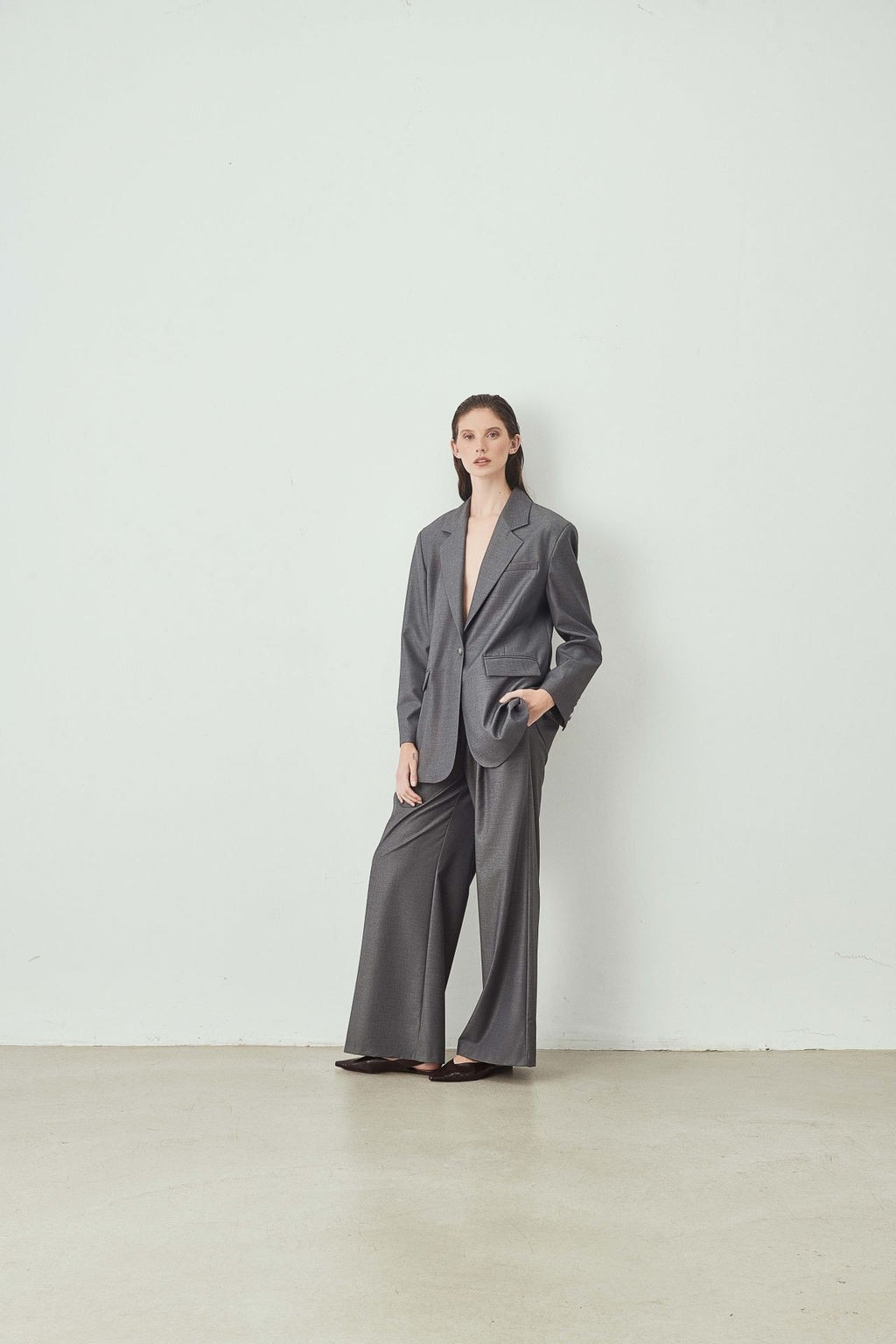 Yüksek Bel Bol Paça Pantolon