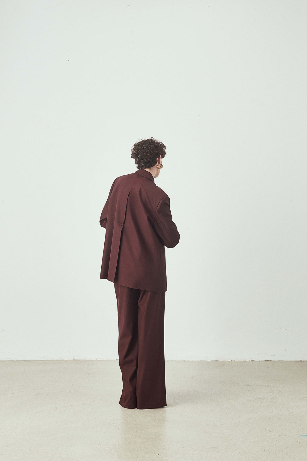 Arka Yırtmaç Detaylı Oversize Ceket