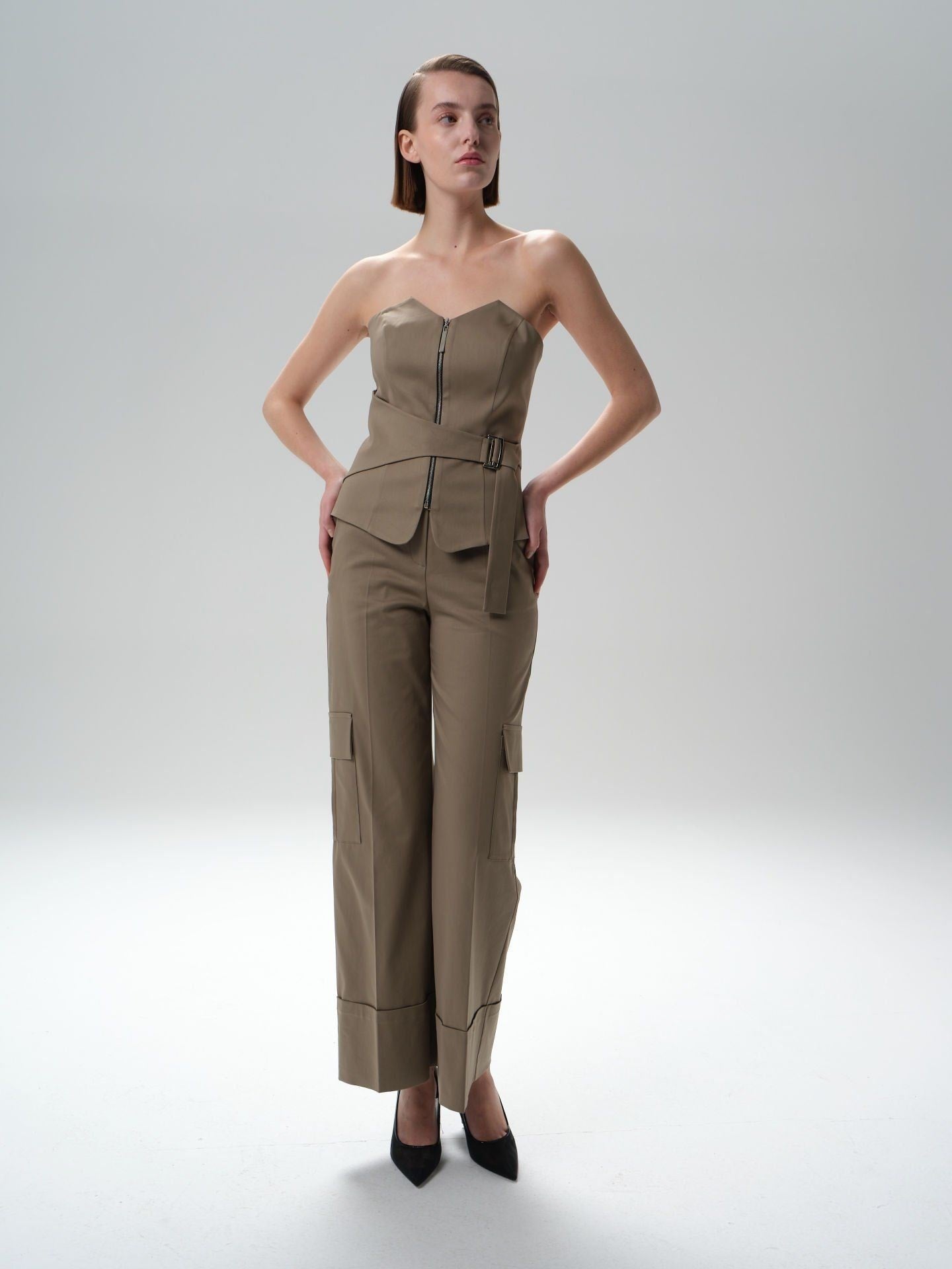 High Waist Cargo Pants