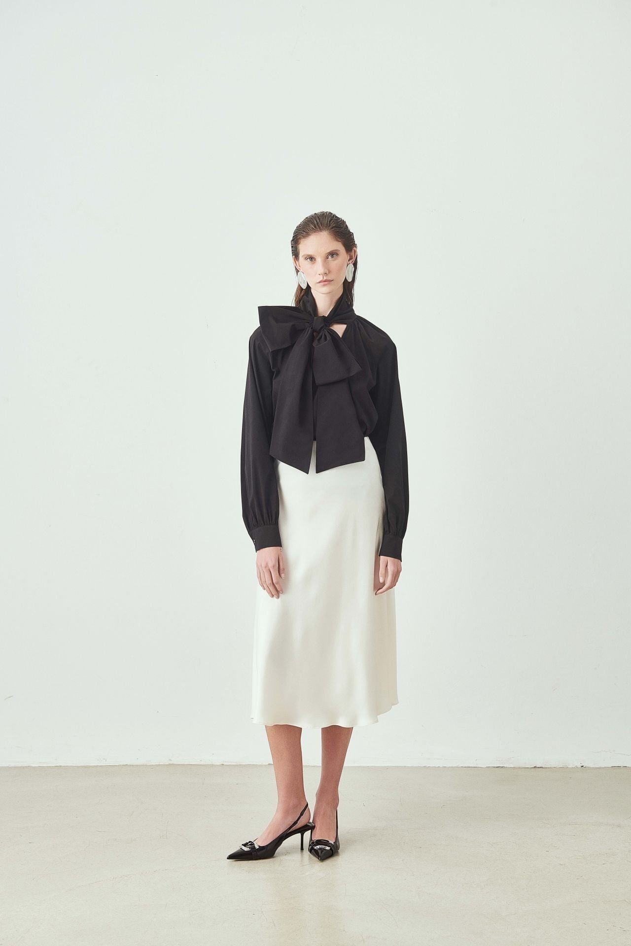 Yüksek Bel Midi Etek