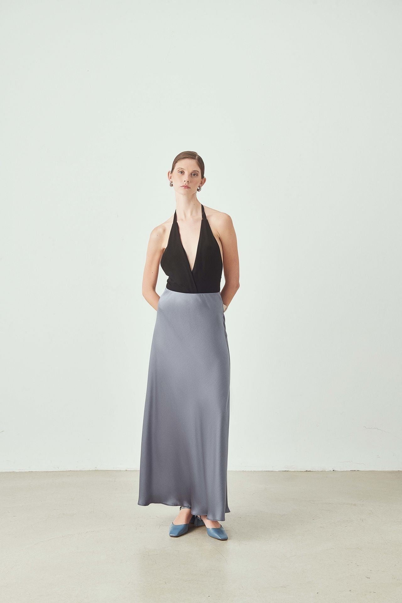 Yüksek Bel A Kesim Uzun Etek