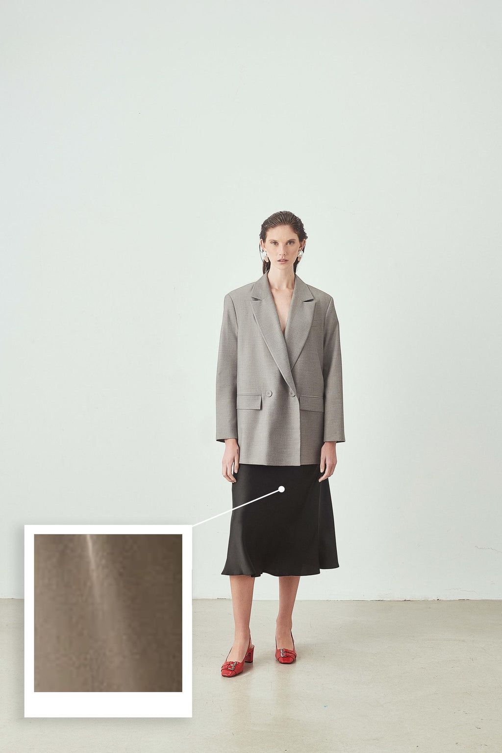 Yüksek Bel Midi Etek