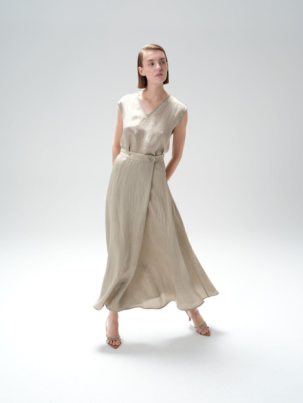 V-Neck Women's Blouse