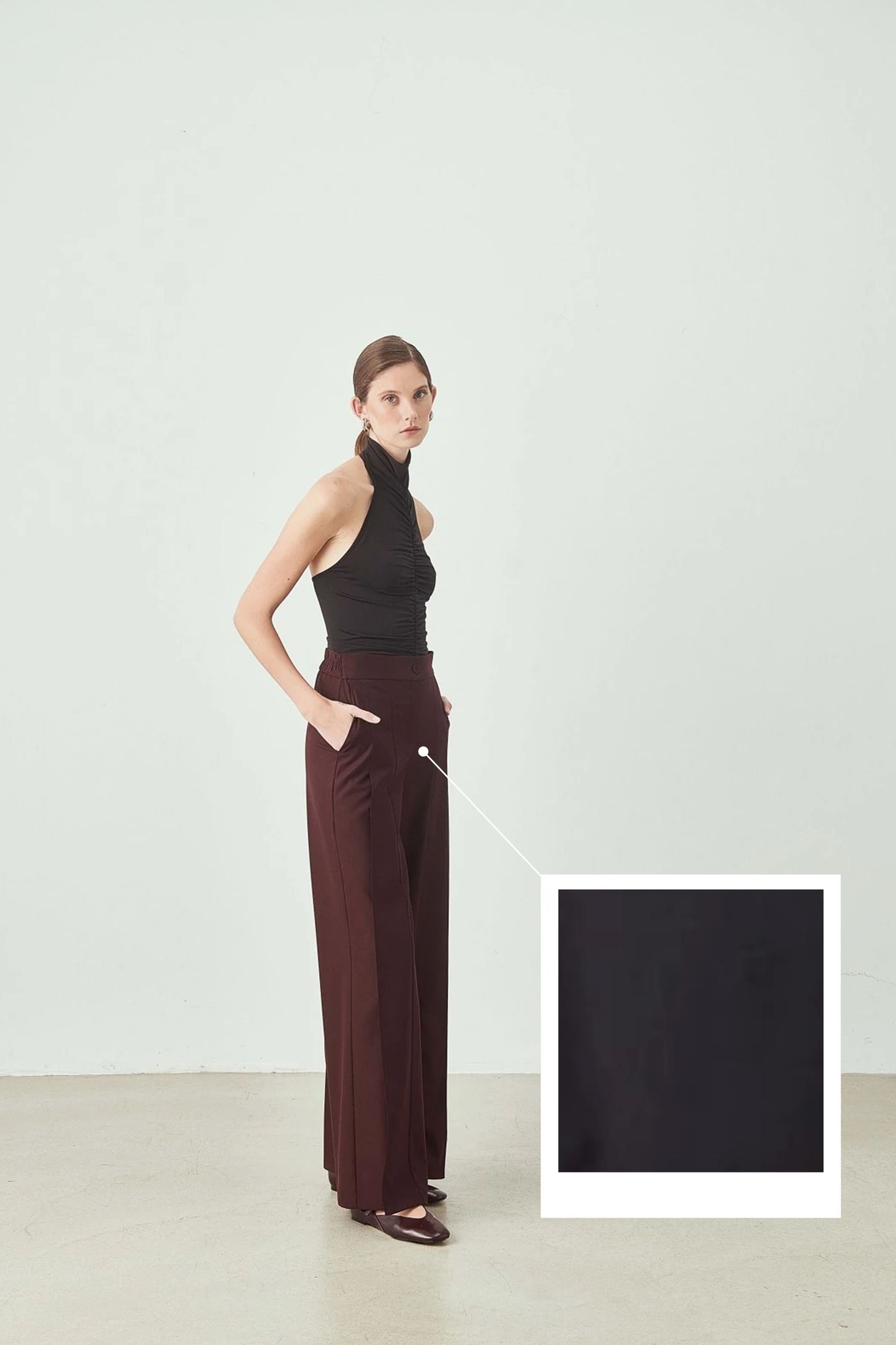 Yüksek Bel Bol Paça Pantolon