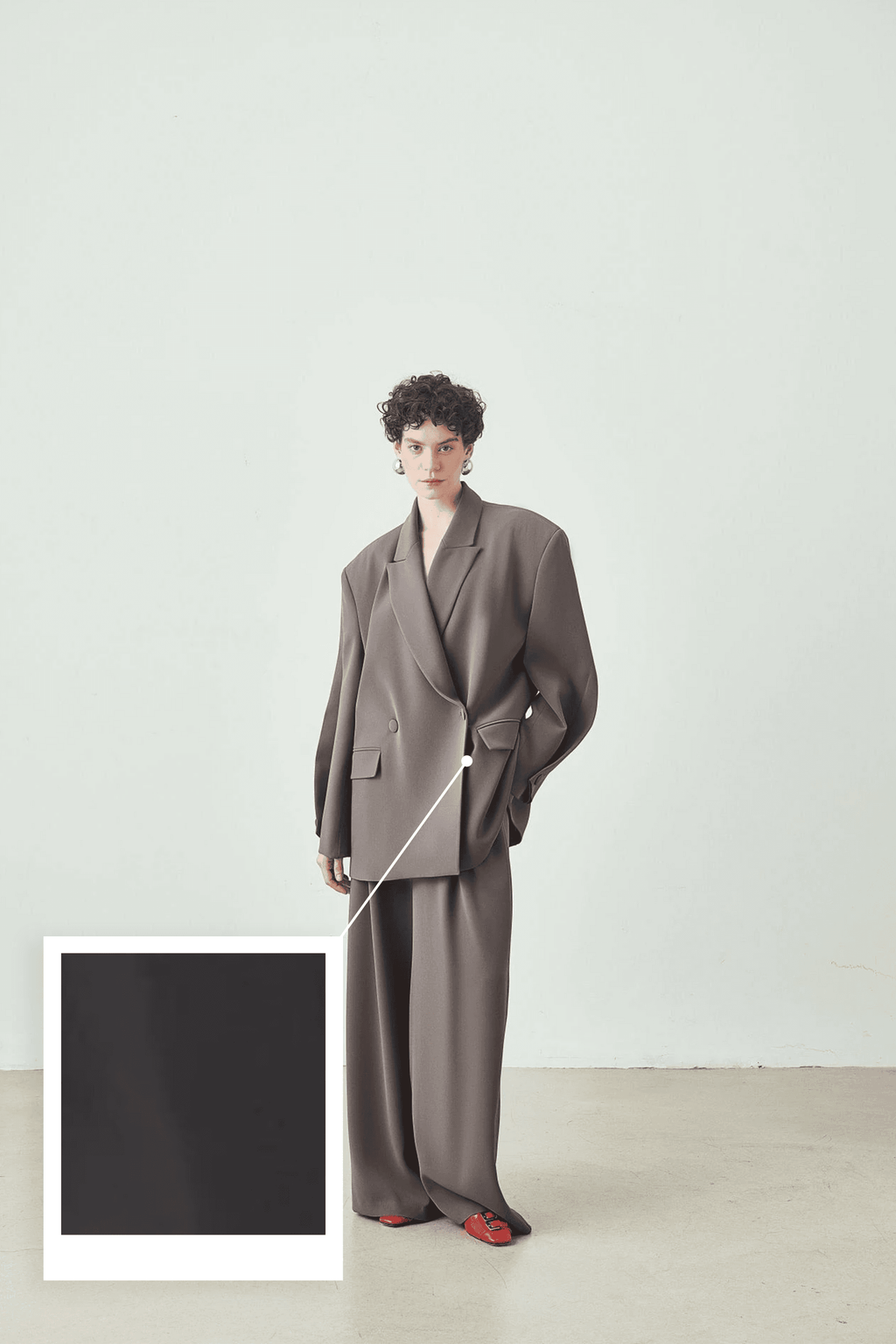 Oversize Kruvaze Yaka Ceket