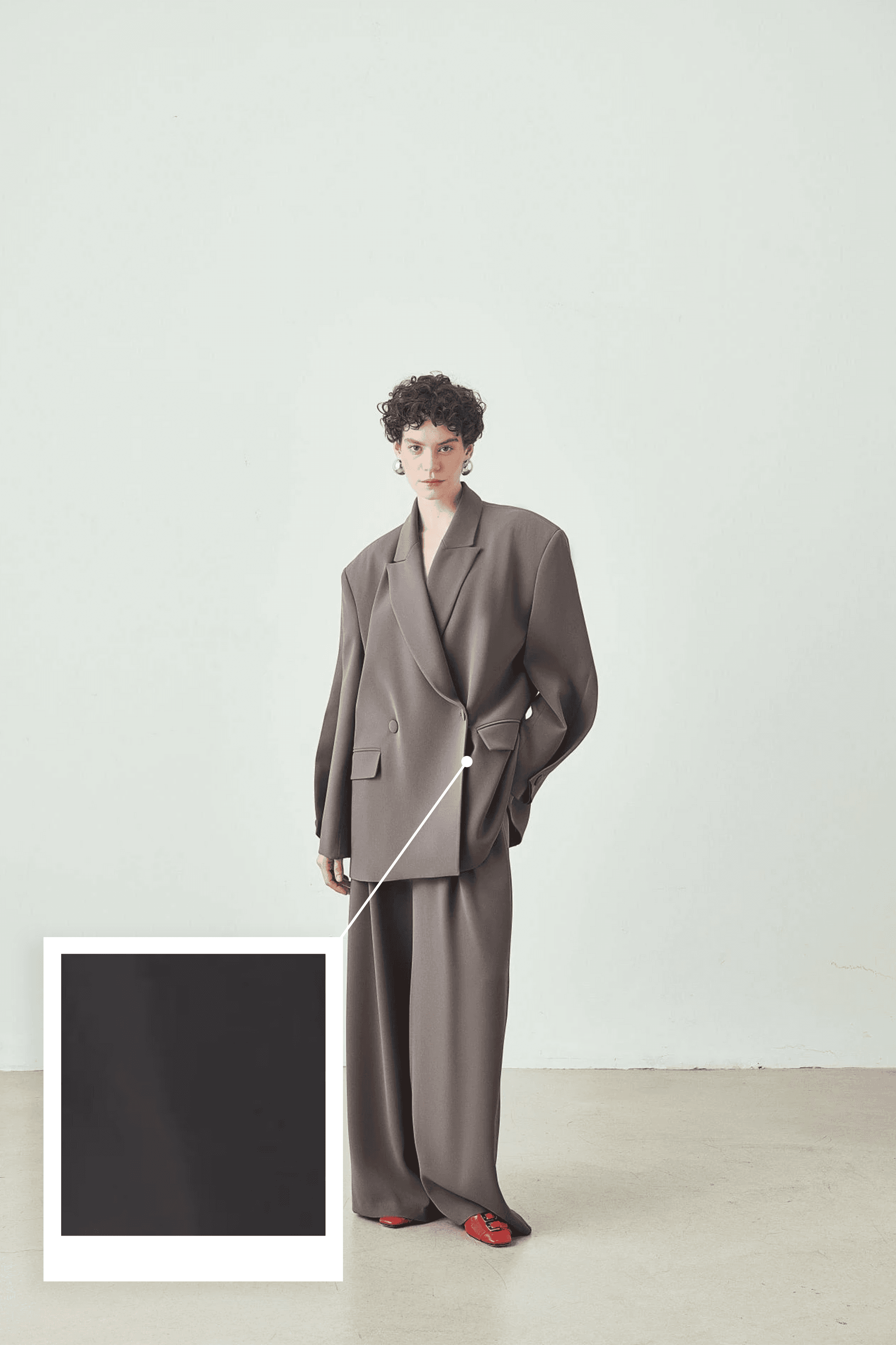 Oversize Kruvaze Yaka Ceket