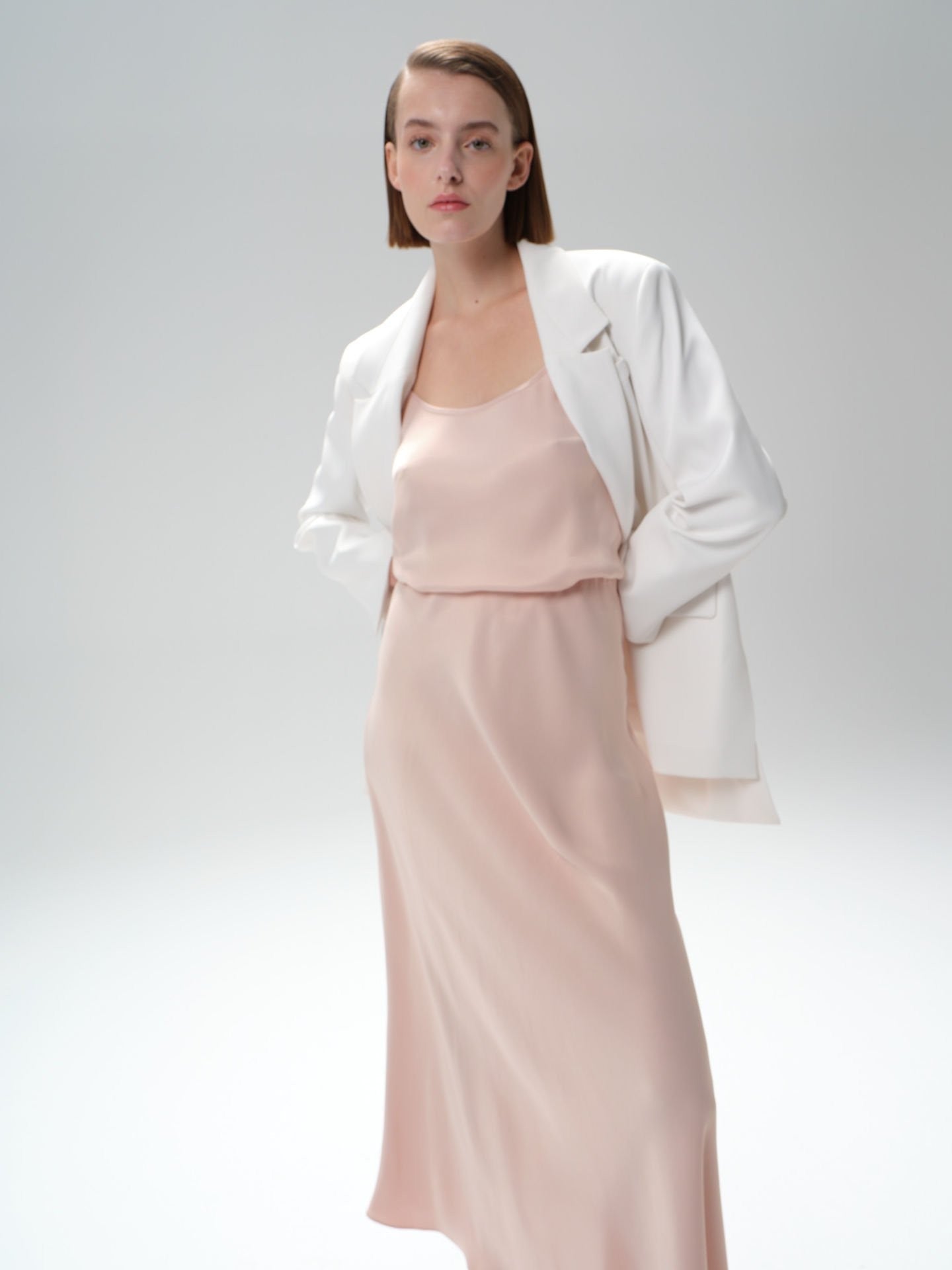 Satin Look Midi Skirt