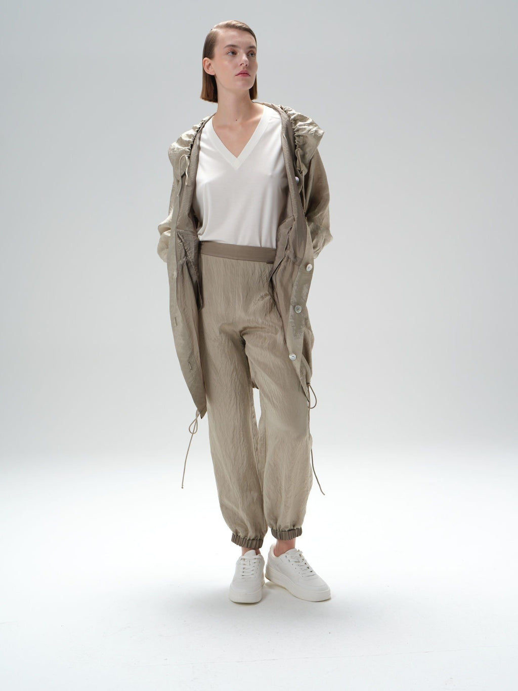 Flexible Waist Double-Sided Women's Trousers