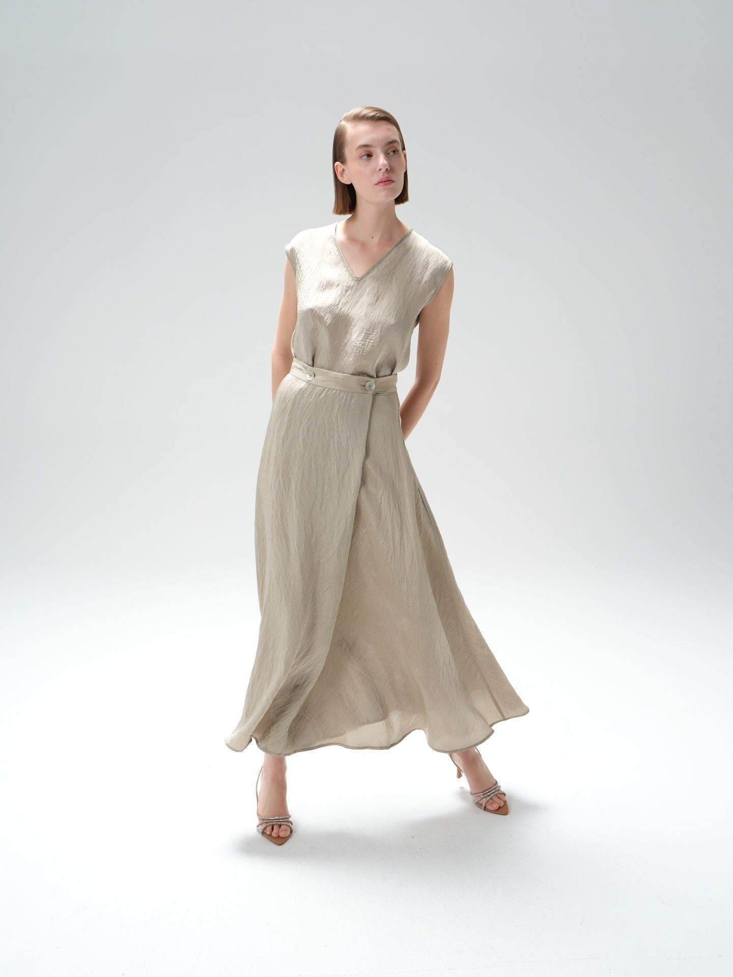 V-Neck Women's Blouse