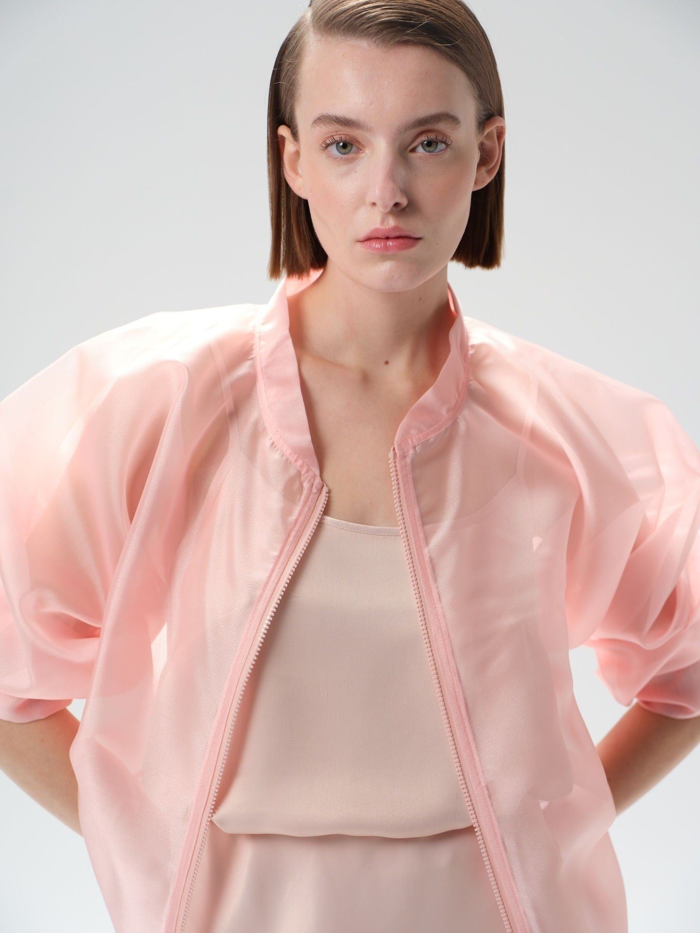 Zippered Bomber Women's Jacket