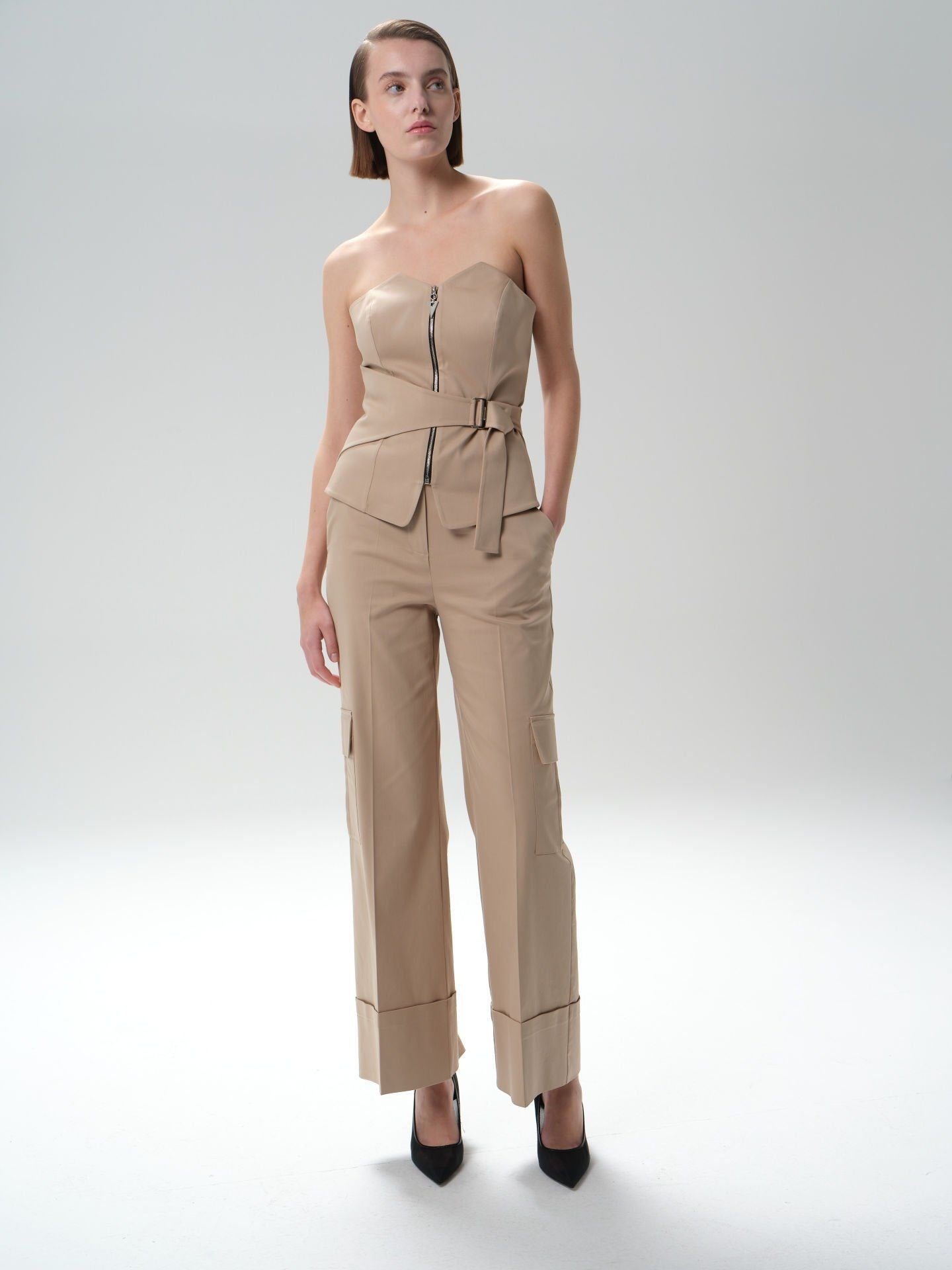 High Waist Cargo Pants