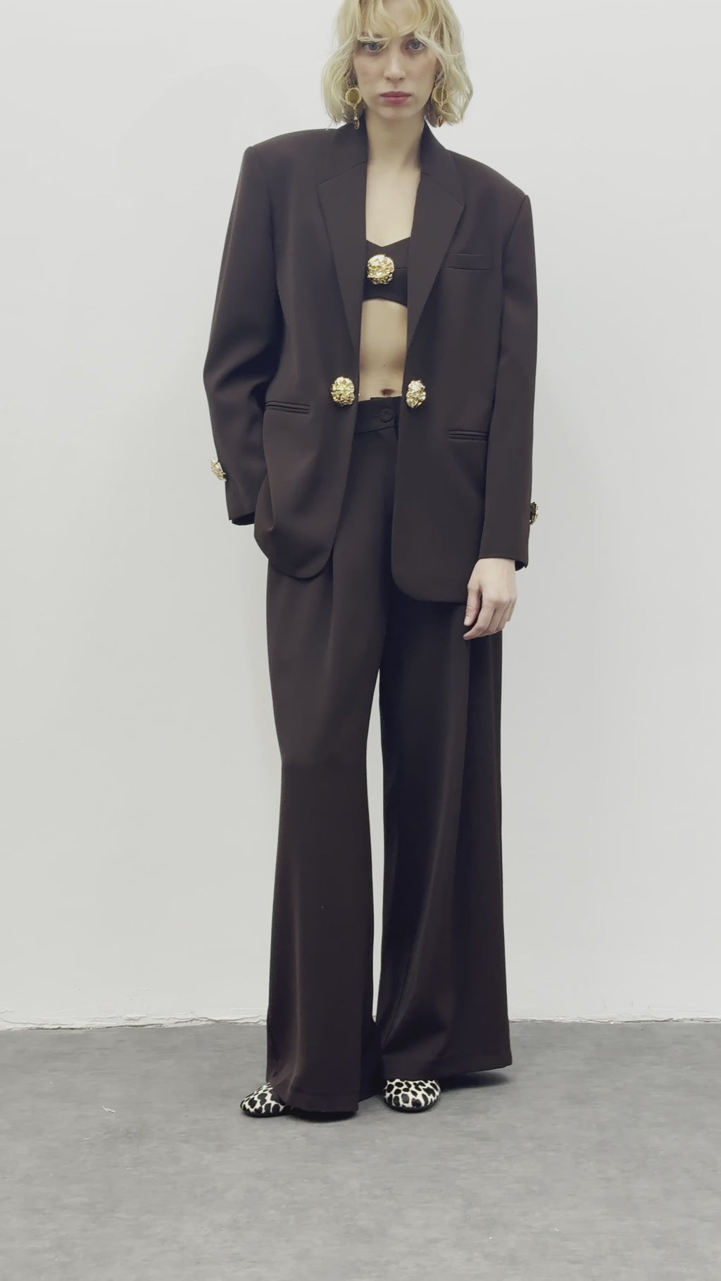 1811 Aksesuar Detaylı Oversize Ceket